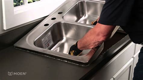 installing stainless steel sink n new kitchen cabinet|install kitchen sink without clips.